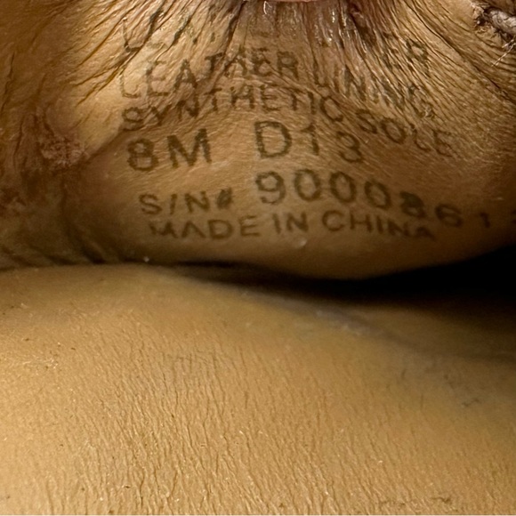 Tory Burch Reese Mestico Royal Tan Leather Ballet Flats Gold Accents Tassels - Picture 8 of 10